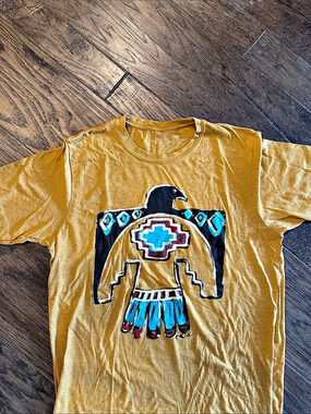 Texas True Threads Thunderbird Graphic Tee Yellow